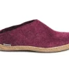 Discount Slip-On Leather Sole Women Slippers
