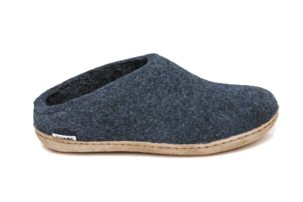slipon_leather_sole_0-2.webp Clearance Slip-On Leather Sole Women Slippers | Slippers