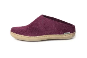 Discount Slip-On Leather Sole Women Slippers